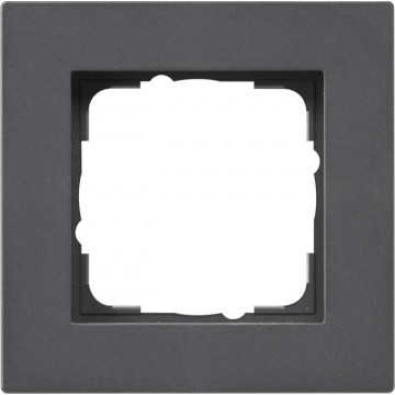Gira E2 cover frame for flat installation anthracite , 1-gang