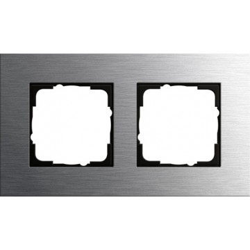 Gira Esprit cover frame stainless steel 	2-gang